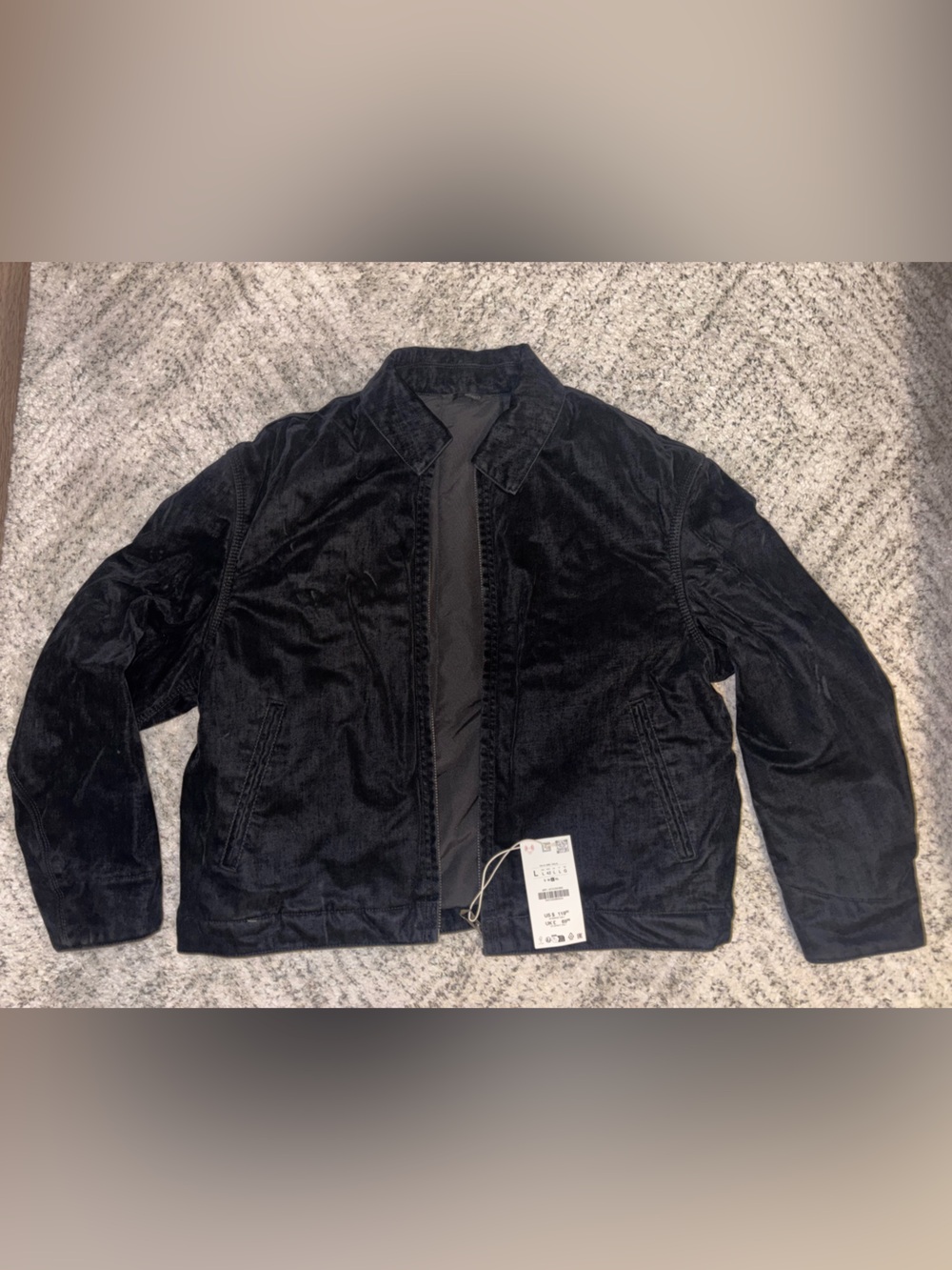 ZARA -  Black velour jacket